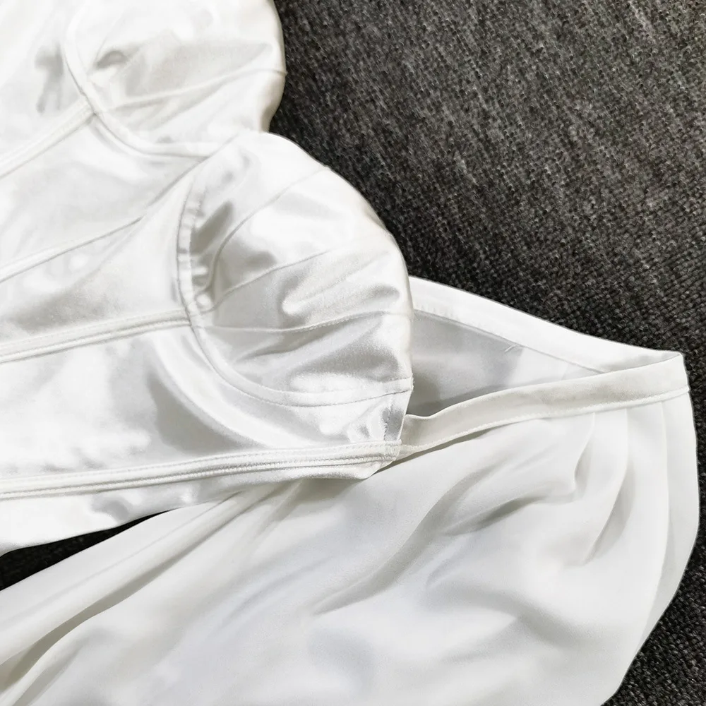 Satin Bodycon Dress Women Party Dress White 2021 New Arrivals Long Sleeve Bodycon Dress Celebrity Evening Club Dress
Satin Bodycon Dress Women Party Dress White 2021 New Arrivals Long Sleeve Bodycon Dress Celebrity Evening Club Dress