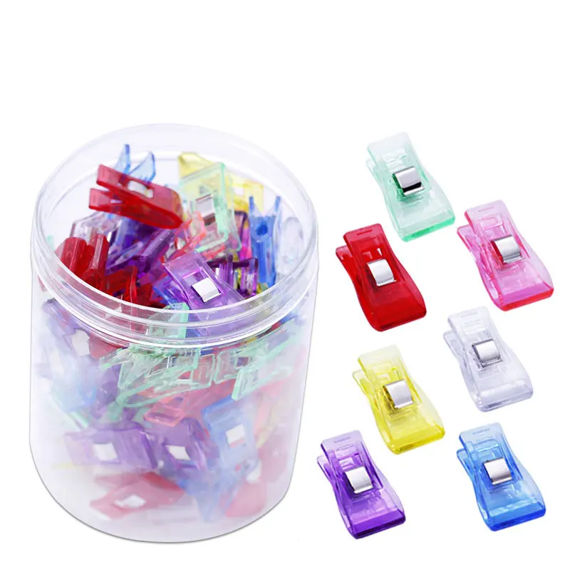 100PCS Plastic Sewing Clips Garment Clips Clamps for DIY Patchwork Fabric Quilting Sewing Knitting Clips with Box
100PCS Plastic Sewing Clips Garment Clips Clamps for DIY Patchwork Fabric Quilting Sewing Knitting Clips with Box