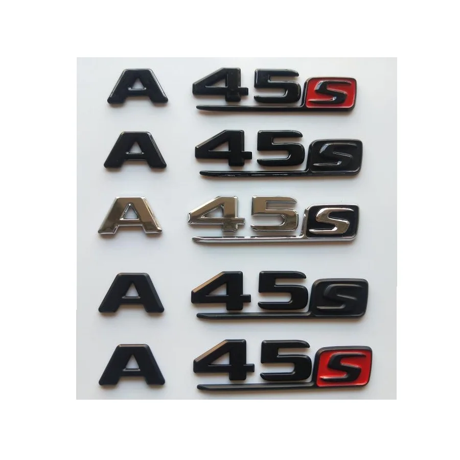 Chrome Black Letters Emblem for Mercedes Benz W176 W177 A45s A45 S AMG Trunk Rear Number Emblems
Chrome Black Letters Emblem for Mercedes Benz W176 W177 A45s A45 S AMG Trunk Rear Number Emblems