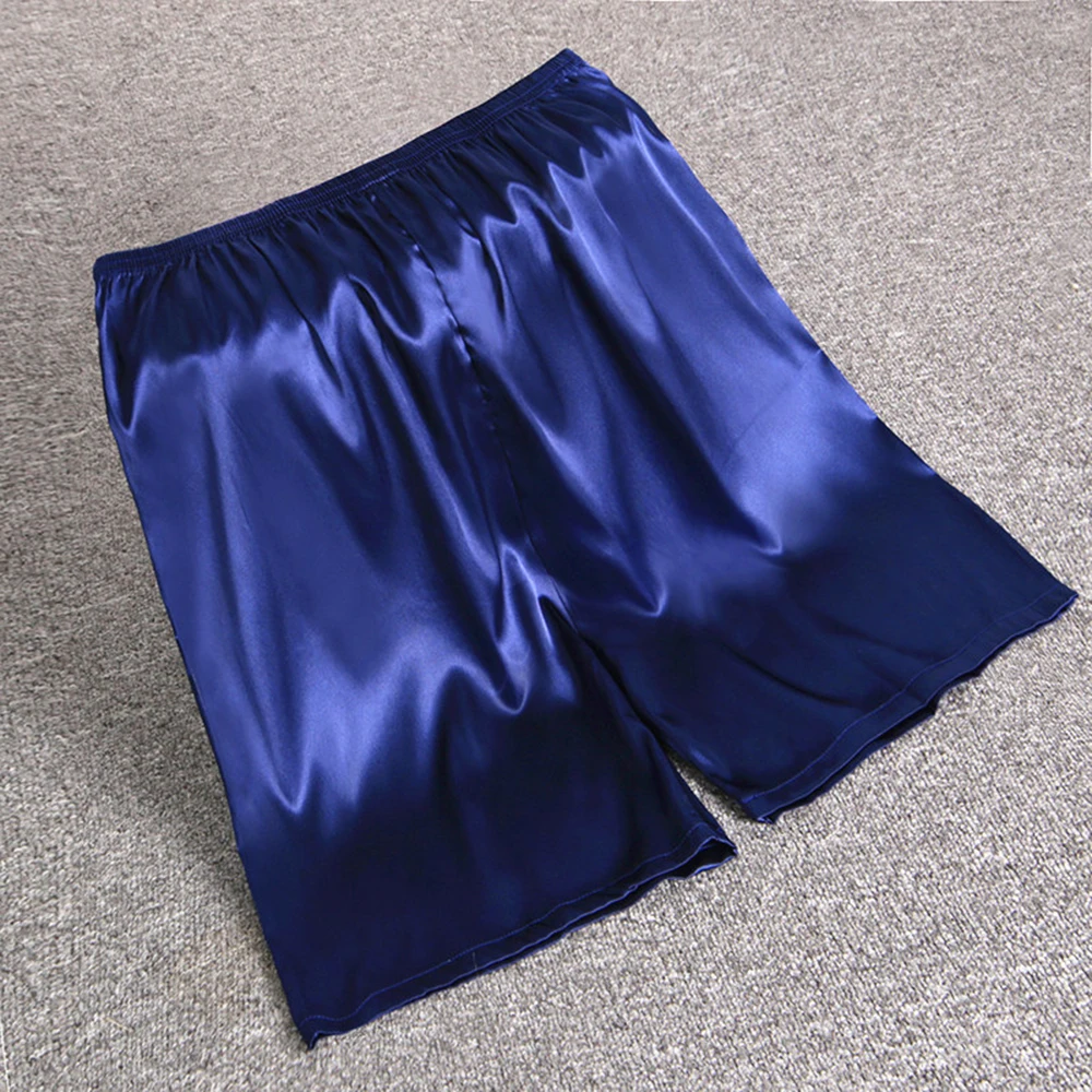 Men Elastic Waist Silk Satin Pajamas Shorts Nightwear Pocket Pants Bottoms Summer Men's Sleep Bottoms Boxers Shorts
Men Elastic Waist Silk Satin Pajamas Shorts Nightwear Pocket Pants Bottoms Summer Men's Sleep Bottoms Boxers Shorts