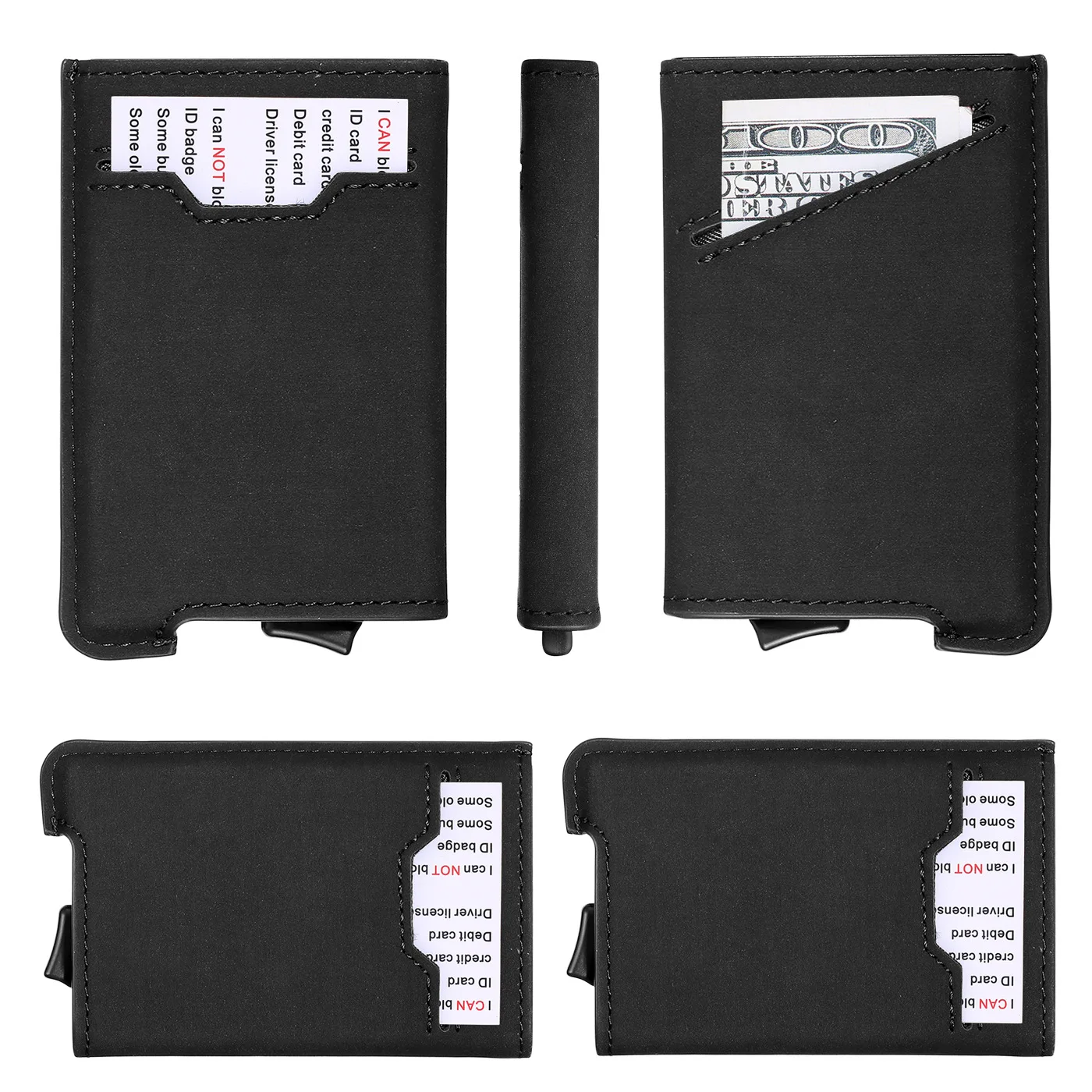 2021 New Name Engraving Rfid Men Wallets Aluminium Mental PU Credit Card Holder Fashion Business Passcard Pockets
2021 New Name Engraving Rfid Men Wallets Aluminium Mental PU Credit Card Holder Fashion Business Passcard Pockets