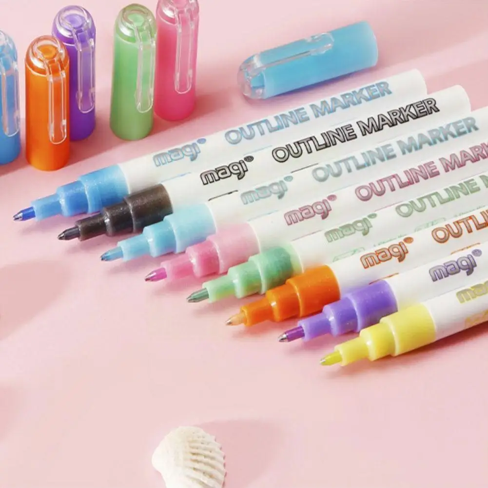 Color Double Line Outline Pen Dream Candy Color Highlighter Supplies For Painting Color For School Pure Art Pen With Studen R6O2
Color Double Line Outline Pen Dream Candy Color Highlighter Supplies For Painting Color For School Pure Art Pen With Studen R6O2
