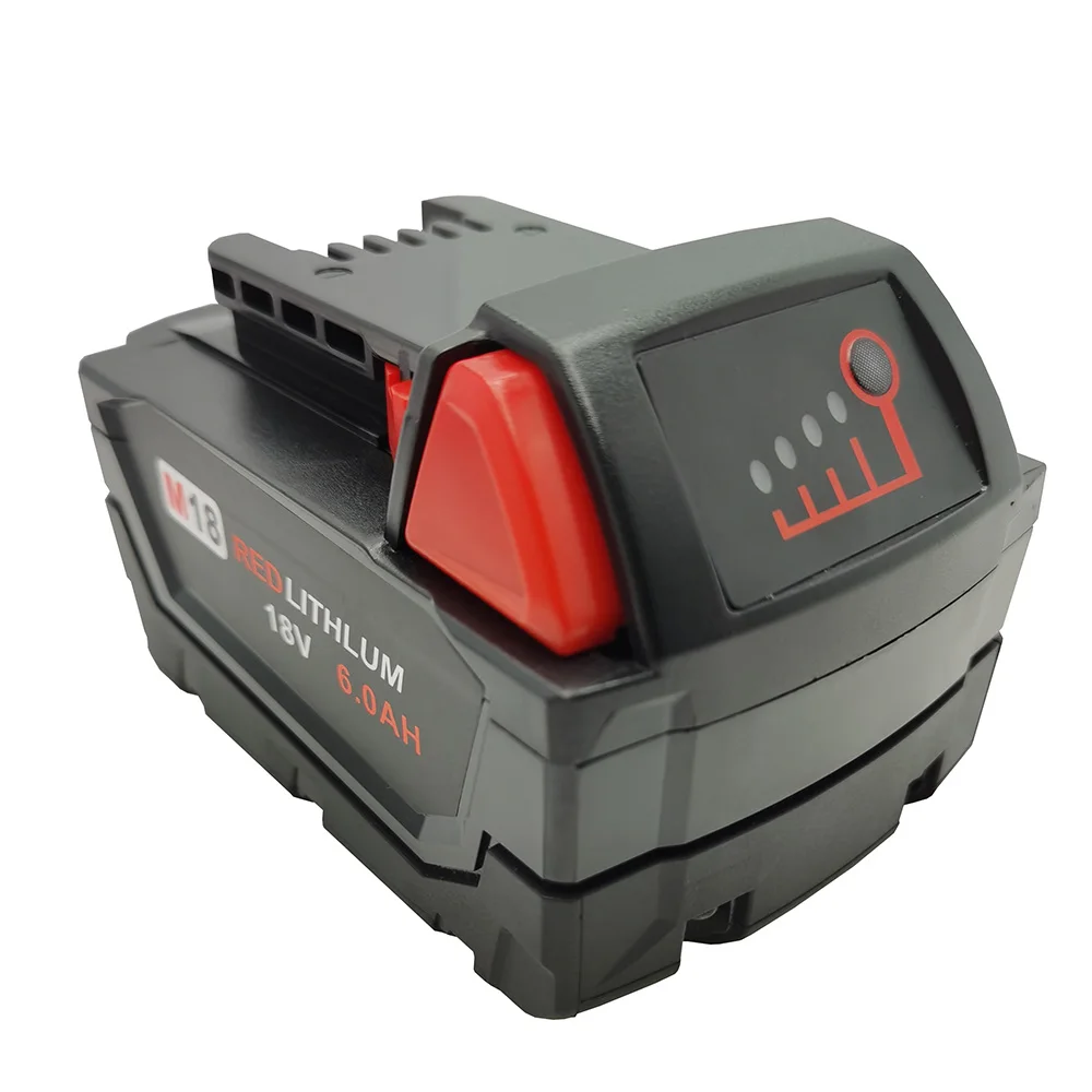 For Milwaukee Lithium Ion Tool Battery,18V 6.0Ah,M18BIW, M18BID, M18BH, M18 48-11-1815 48-11-1850 2646-20 2642-21
For Milwaukee Lithium Ion Tool Battery,18V 6.0Ah,M18BIW, M18BID, M18BH, M18 48-11-1815 48-11-1850 2646-20 2642-21