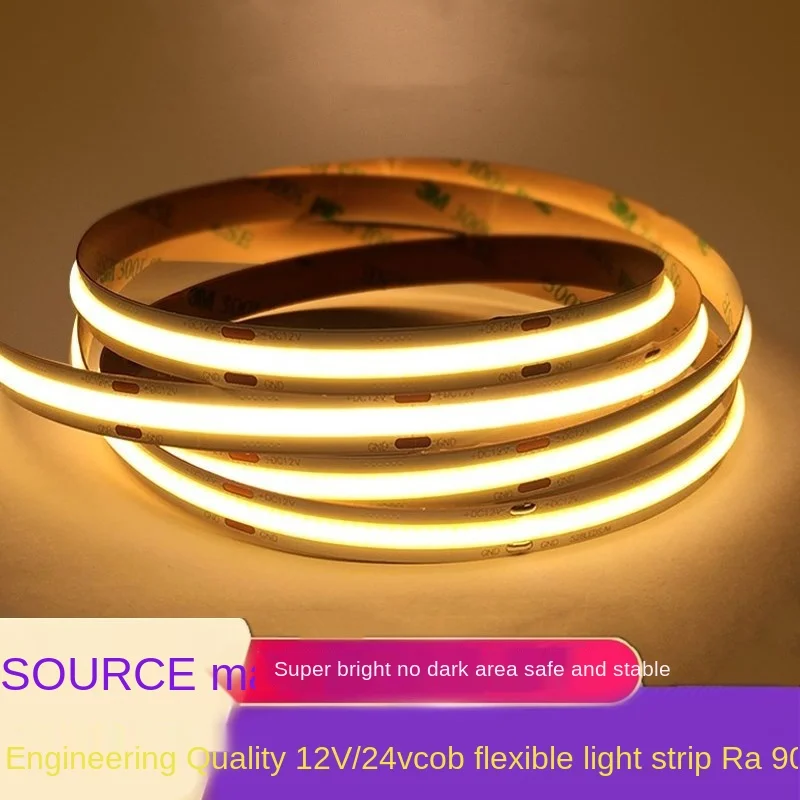 Cob Light Strip Low Voltage LED Flexible Soft Light Strip Home Decoration Ceiling Cabinet Showcase Wine Cabinet Light Bar
Cob Light Strip Low Voltage LED Flexible Soft Light Strip Home Decoration Ceiling Cabinet Showcase Wine Cabinet Light Bar