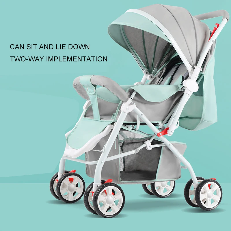 

2019 Baby stroller super light foldable baby stroller can sit on the easy lying baby umbrella car BB trolley on the plane