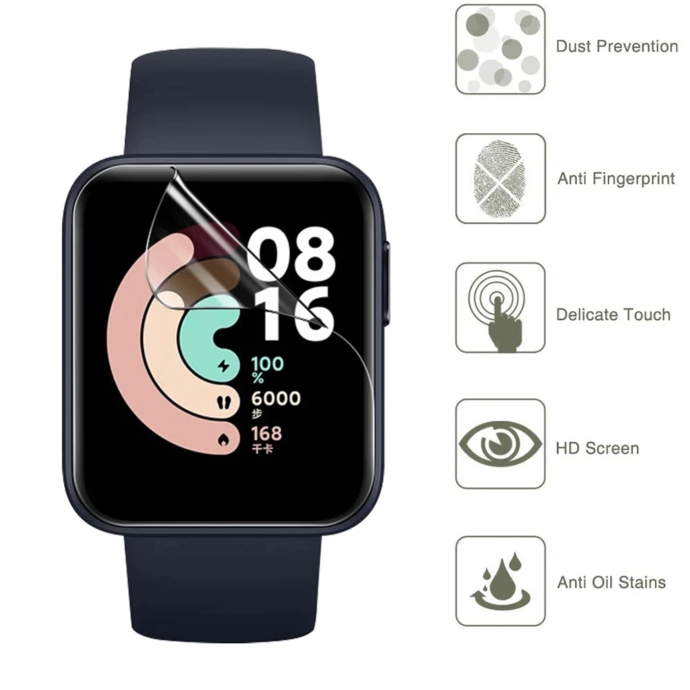 Мягкая защитная пленка для Xiaomi Mi Watch Lite, Защитная пленка для Xiaomi Redmi Watch, защита экрана, аксессуары
Мягкая защитная пленка для Xiaomi Mi Watch Lite, Защитная пленка для Xiaomi Redmi Watch, защита экрана, аксессуары