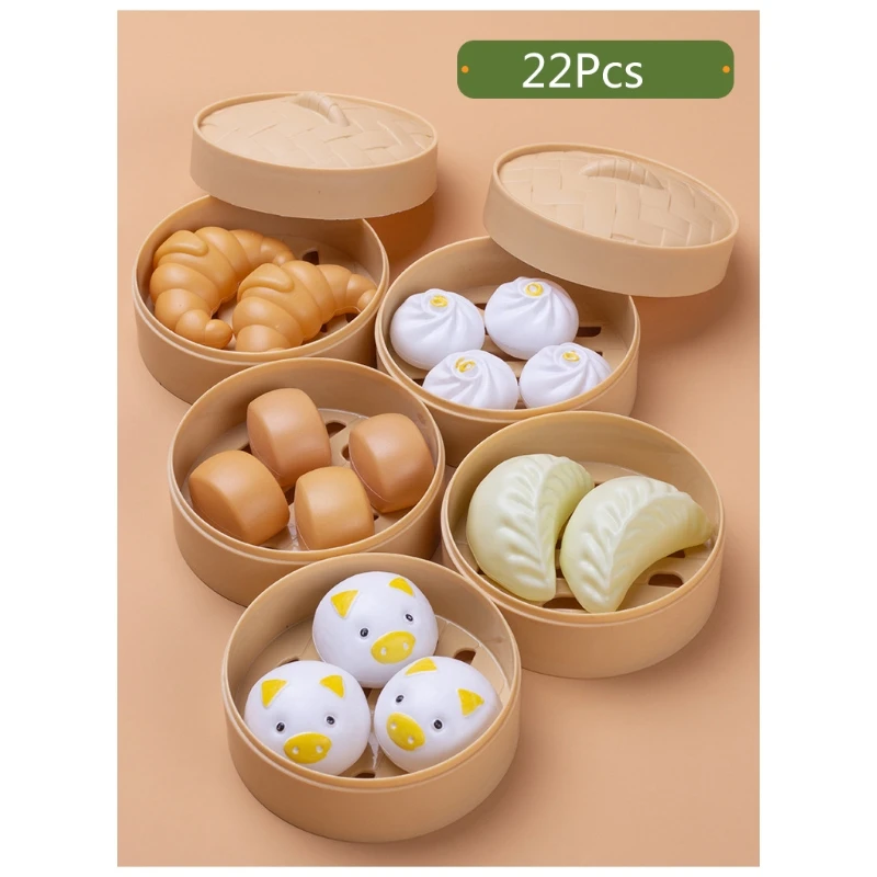 Pretend Cook Play Simulation Steamer Bread Kitchen Utensils Cookware Toys Simulation Kitchen Toys for Kids Toddlers
Pretend Cook Play Simulation Steamer Bread Kitchen Utensils Cookware Toys Simulation Kitchen Toys for Kids Toddlers