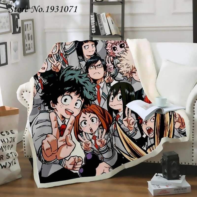 Anime My Hero Academia 3D Blanket for Beds Hiking Picnic Thick Quilt Fashionable Bedspread Fleece Throw Blanket Adults Kids 05
Anime My Hero Academia 3D Blanket for Beds Hiking Picnic Thick Quilt Fashionable Bedspread Fleece Throw Blanket Adults Kids 05