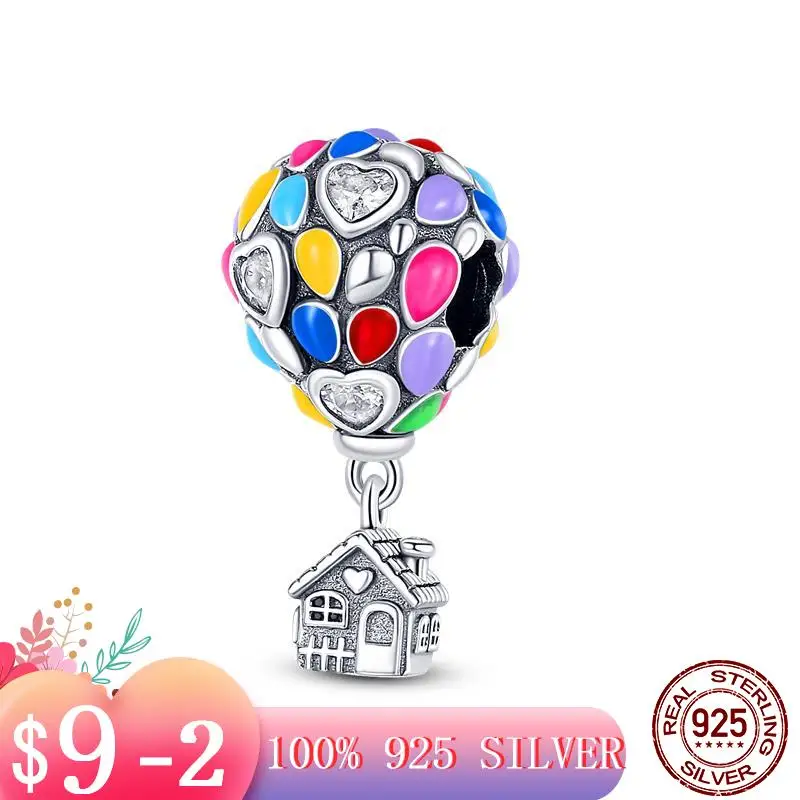 Шарм-браслет женский из серебра 925 пробы с воздушным шаром 
Шарм-браслет женский из серебра 925 пробы с воздушным шаром