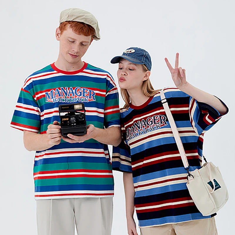Mens Letter Printed Stripe T Shirt Unisex Short Sleeve t shirts 2021 Summer Oversized T shirt 100%Cotton Womens O-neck Tops Tees
Mens Letter Printed Stripe T Shirt Unisex Short Sleeve t shirts 2021 Summer Oversized T shirt 100%Cotton Womens O-neck Tops Tees