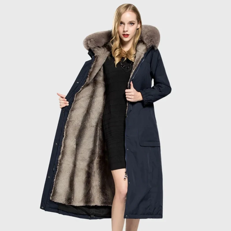 2021New Winter Parkas Coat with Detachable Mink Fur Liner Long Plus Size Real Fox Plush Thick Warm Jacket Coat for Women
2021New Winter Parkas Coat with Detachable Mink Fur Liner Long Plus Size Real Fox Plush Thick Warm Jacket Coat for Women