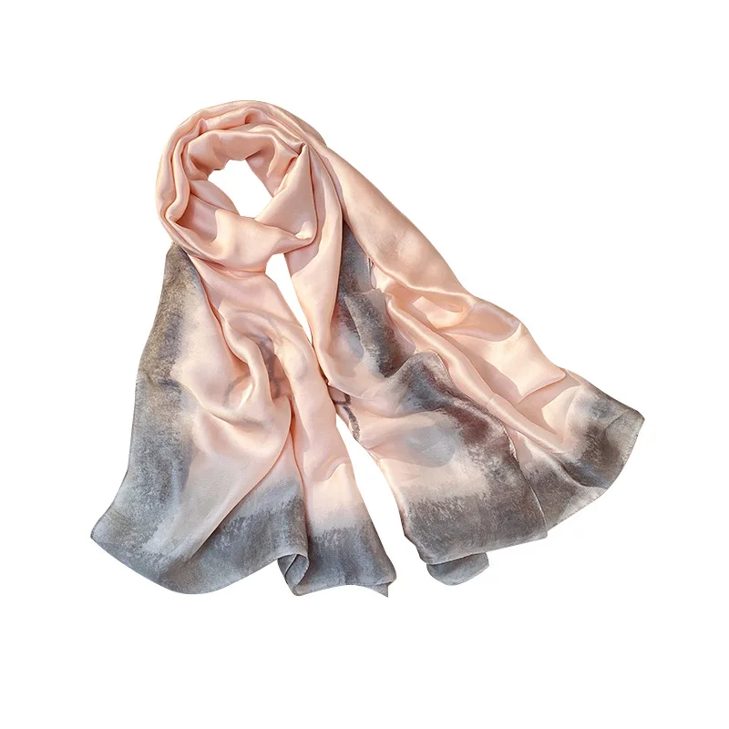 New Silk Scarves for Spring and Summer 2020. Fashion Medium Length Satin Scarves. Sunscreen Printed Scarf. 
New Silk Scarves for Spring and Summer 2020. Fashion Medium Length Satin Scarves. Sunscreen Printed Scarf.