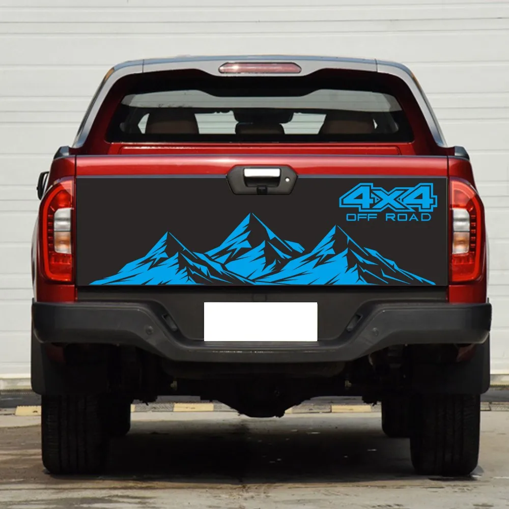 Автомобильная виниловая наклейка 4X4 для боковой двери внедорожника Nissan NAVARA Mitsubishi