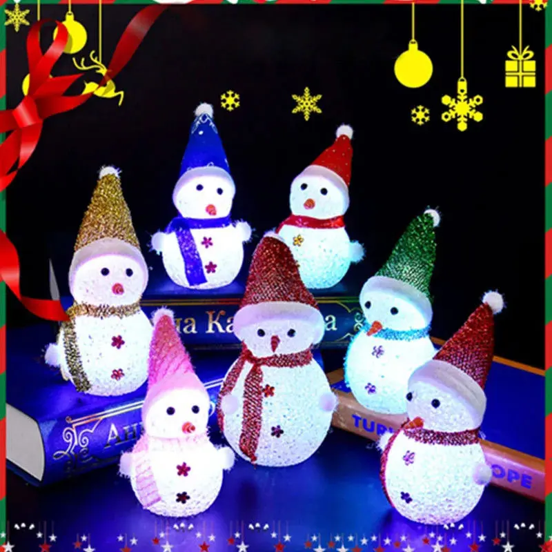 Cute Snowman LED Light Change Color For Christmas Tree Hanging Decoration Children Room Night Light Kids Baby Gifts Party Lamp
Cute Snowman LED Light Change Color For Christmas Tree Hanging Decoration Children Room Night Light Kids Baby Gifts Party Lamp