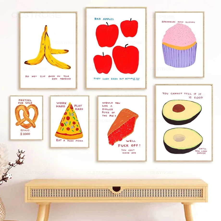 Pizza Pie Banana Apple Grey Humor Quotes Wall Art Canvas Painting Nordic Posters And Prints Wall Pictures For Living Room Decor
Pizza Pie Banana Apple Grey Humor Quotes Wall Art Canvas Painting Nordic Posters And Prints Wall Pictures For Living Room Decor