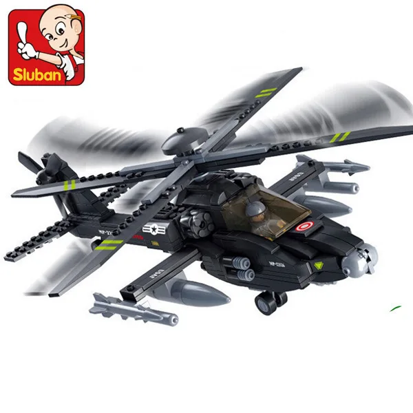 Assembled building block toy 0511 children's toy gunship educational toy
