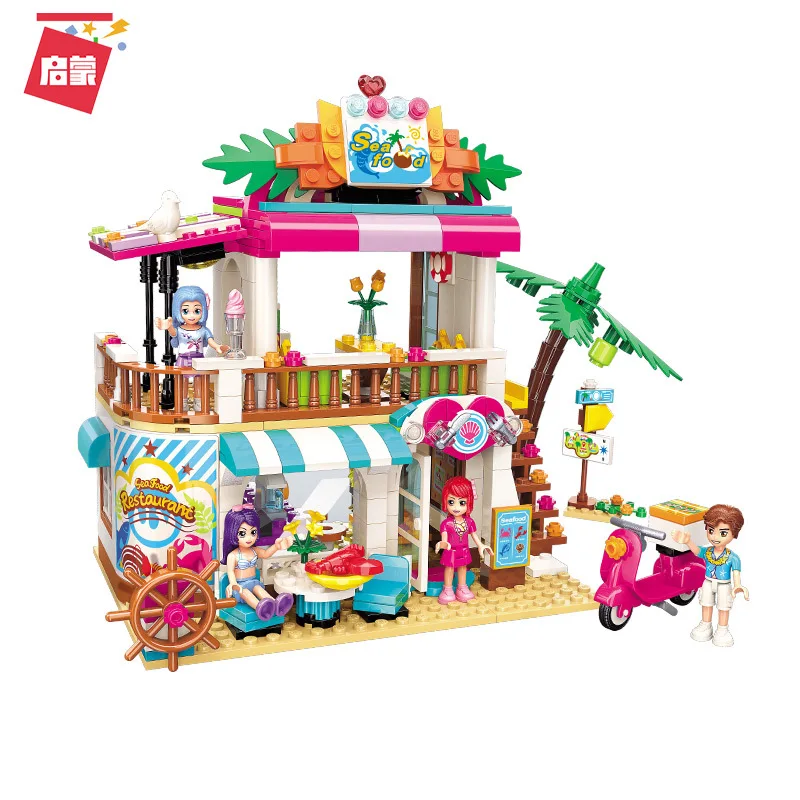 527PCS Enlightenment Building Blocks 2021 Beach Seafood Restaurant Assembly Model Girl Assembly Toy Gifts 
527PCS Enlightenment Building Blocks 2021 Beach Seafood Restaurant Assembly Model Girl Assembly Toy Gifts