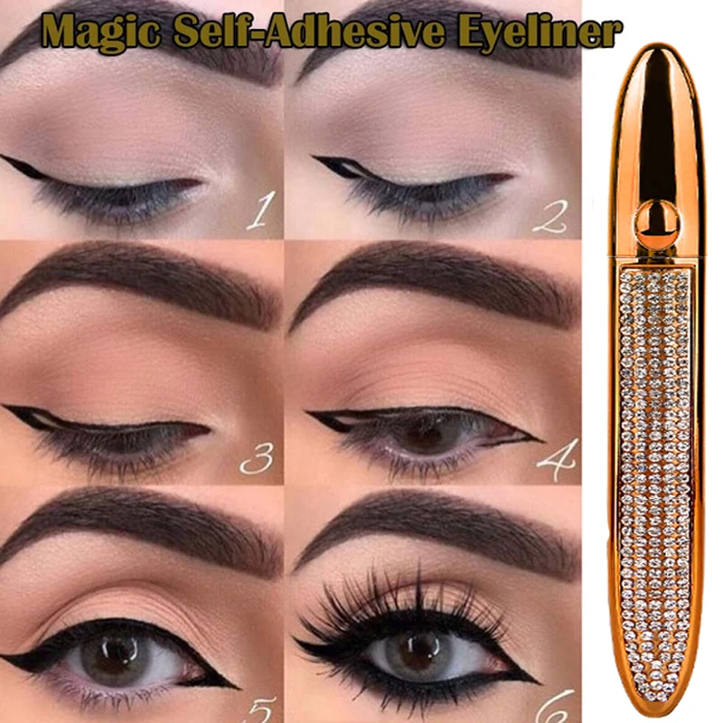 Self Adhesive Magic Lashes Eyeliner Long Lasting No Glue Non Blooming Quick Drying Eyelashes Sticking Black EyeLiner Pencil
Self Adhesive Magic Lashes Eyeliner Long Lasting No Glue Non Blooming Quick Drying Eyelashes Sticking Black EyeLiner Pencil