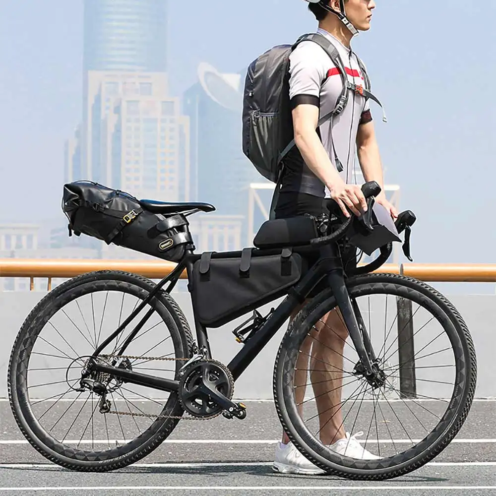 4L Rainproof Bike Bag Large Capacity MTB Road Front Frame Bag Triangle Pouch Waterproof Caulking Bicycle Dirt-Resistant Bag
4L Rainproof Bike Bag Large Capacity MTB Road Front Frame Bag Triangle Pouch Waterproof Caulking Bicycle Dirt-Resistant Bag