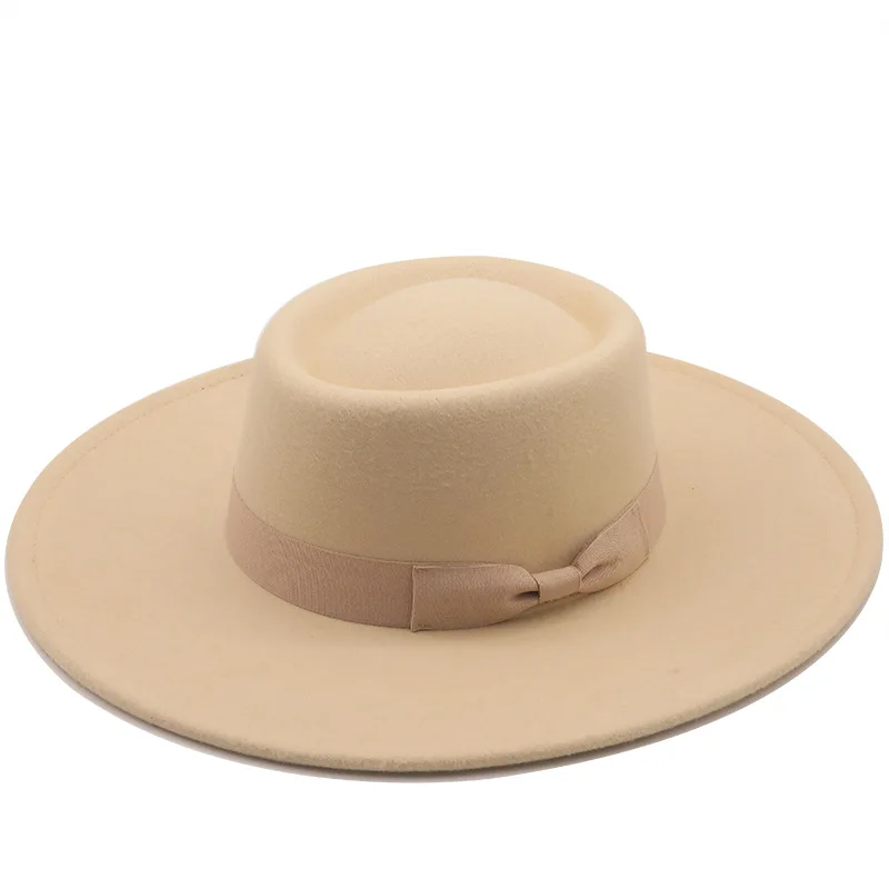 9cm Wide Brim Bowknot Bowler Hat Fedoras Ladies Elegant Retro British Woolen Jazz Hat Autumn Winter Solid Color Panama Hat BEST
9cm Wide Brim Bowknot Bowler Hat Fedoras Ladies Elegant Retro British Woolen Jazz Hat Autumn Winter Solid Color Panama Hat BEST