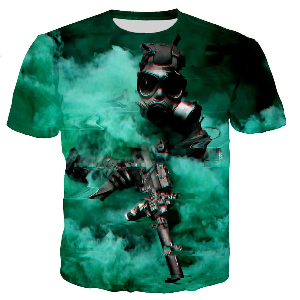 Summer Men's 3D Printing T-shirt War Style Sweatshirt Street Men's and Women's Fitness Clothing Smoke Camouflage Plus Size Top 
Summer Men's 3D Printing T-shirt War Style Sweatshirt Street Men's and Women's Fitness Clothing Smoke Camouflage Plus Size Top