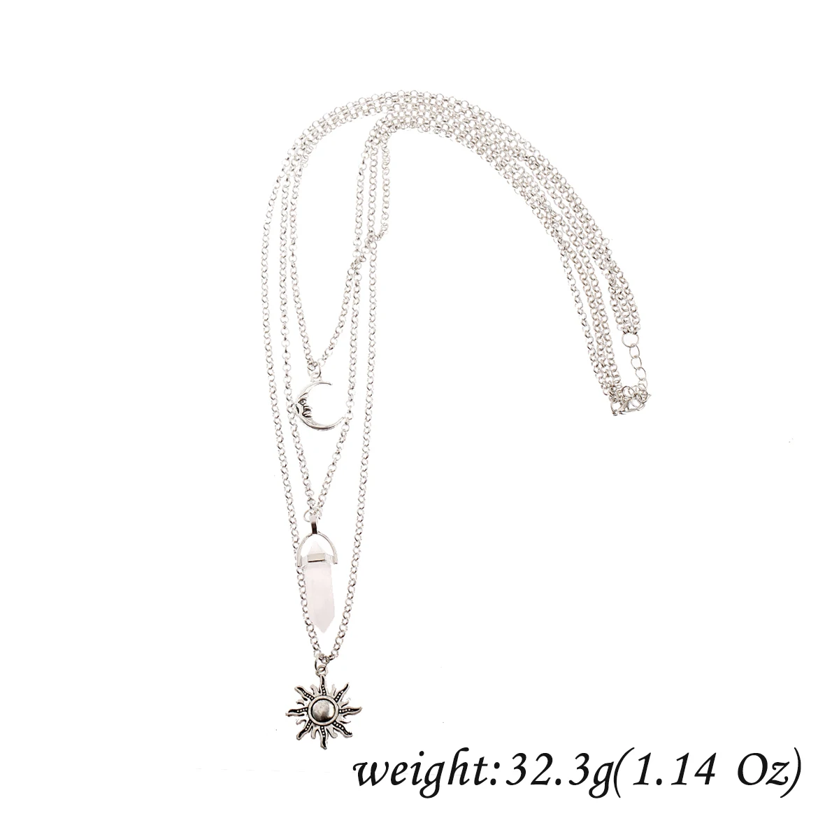 Boho Layered Sun Moon Crystal Sword Necklaces For Women Chain Choker Long Necklace Pendants Men Woman Trendy Jewelry Gift Girls
Boho Layered Sun Moon Crystal Sword Necklaces For Women Chain Choker Long Necklace Pendants Men Woman Trendy Jewelry Gift Girls
