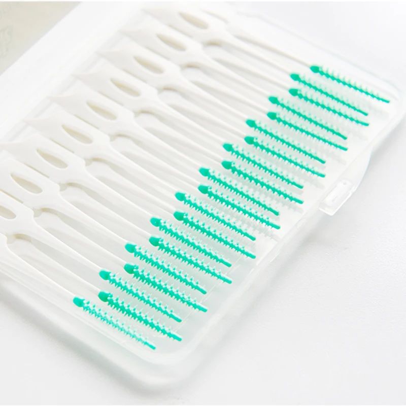 20 Pcs Silicone Disposable Flosser Interdental BrushTeeth Stick Toothpicks Teeth Cleaning Care Beauty Tools
20 Pcs Silicone Disposable Flosser Interdental BrushTeeth Stick Toothpicks Teeth Cleaning Care Beauty Tools