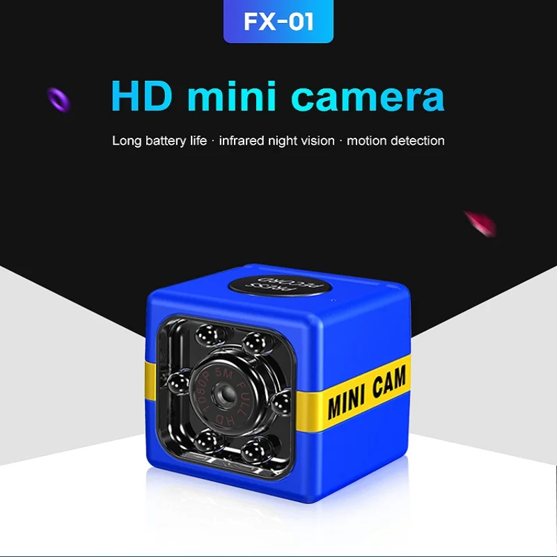 Мини-камера SQ11 с высоким разрешением Full HD 1080P видеорегистратор детектором