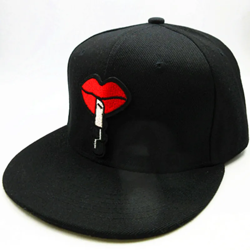 Lipstick Lips Embroidery Cotton Baseball Cap Hip-hop Cap Adjustable Snapback Hats for Men and Women 06
Lipstick Lips Embroidery Cotton Baseball Cap Hip-hop Cap Adjustable Snapback Hats for Men and Women 06