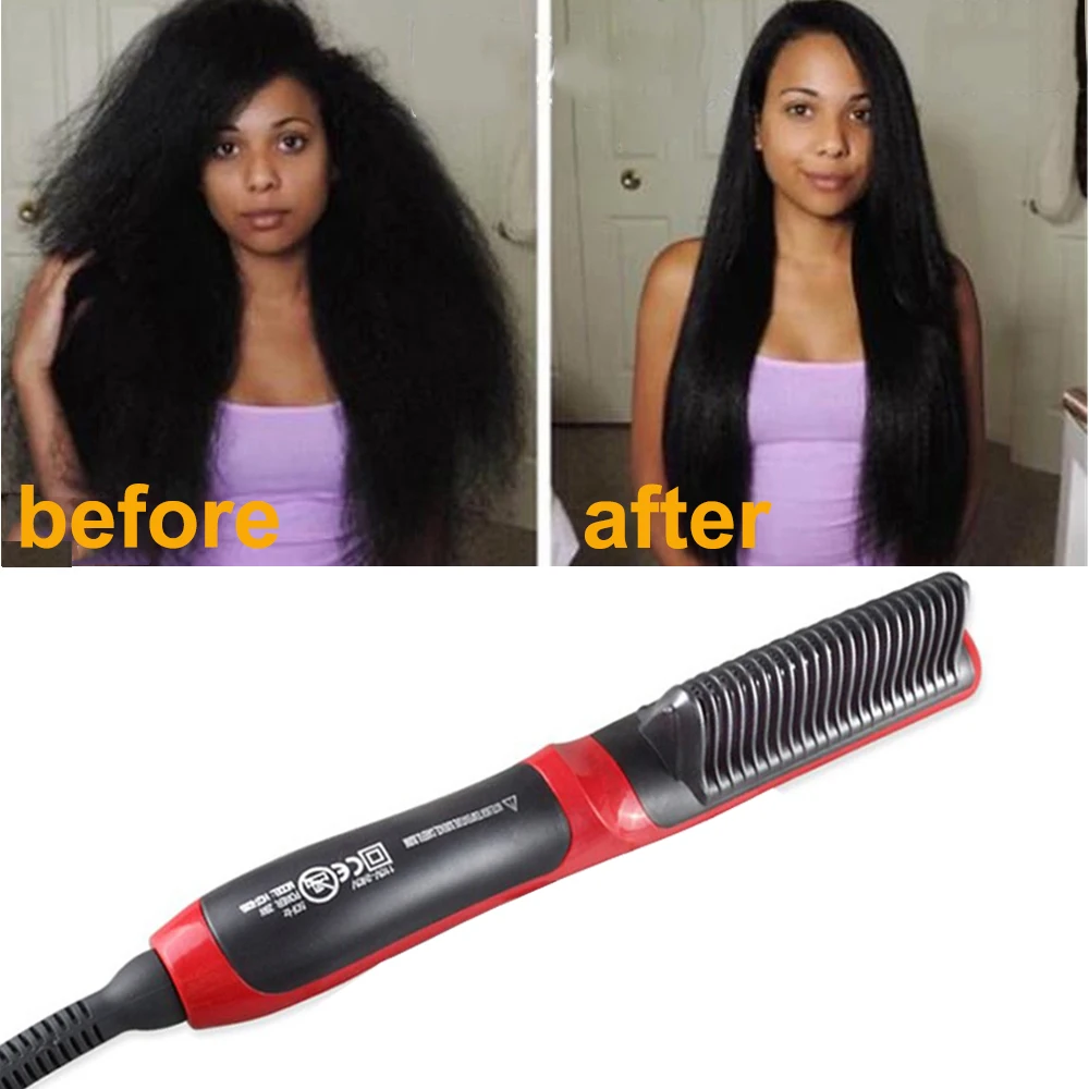 Men Beard Straightener Ceramic Hair Straighteners Multifunctional Hair Brush Curling Iron Straightening Comb Quick Hair Styler
Men Beard Straightener Ceramic Hair Straighteners Multifunctional Hair Brush Curling Iron Straightening Comb Quick Hair Styler