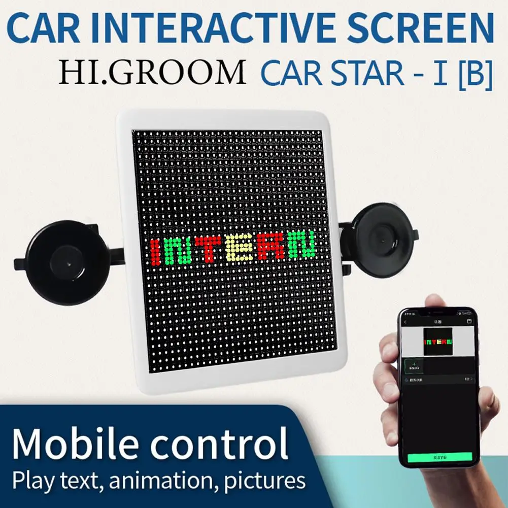 7.6*7.2 Inches Car DIY LED Display APP Control Car WIFI Interactive Screen Advertising Display Support IOS And Android Systems
7.6*7.2 Inches Car DIY LED Display APP Control Car WIFI Interactive Screen Advertising Display Support IOS And Android Systems