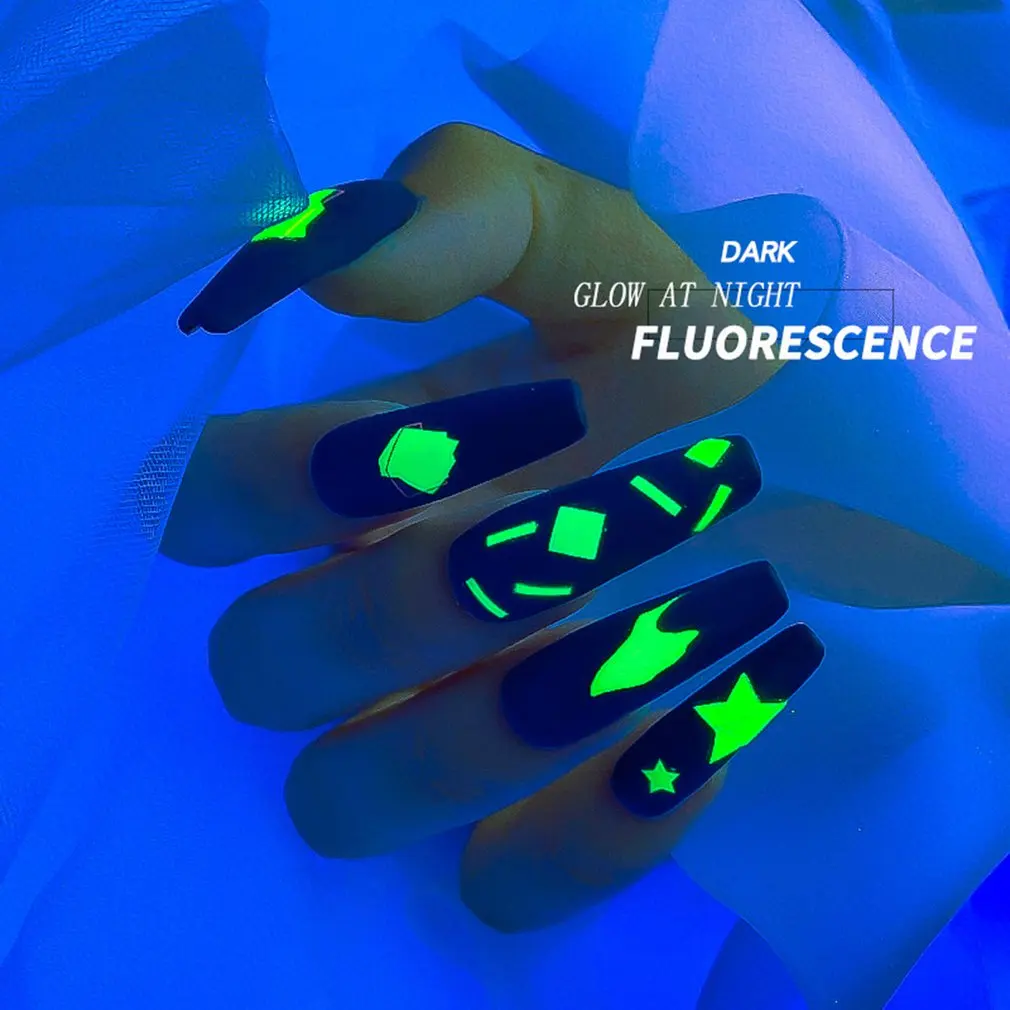Fluorescent Nail Stickers Beautiful Night Glow Bar Dating Nail Stickers Nail Decals DIY Nail Decorations
Fluorescent Nail Stickers Beautiful Night Glow Bar Dating Nail Stickers Nail Decals DIY Nail Decorations