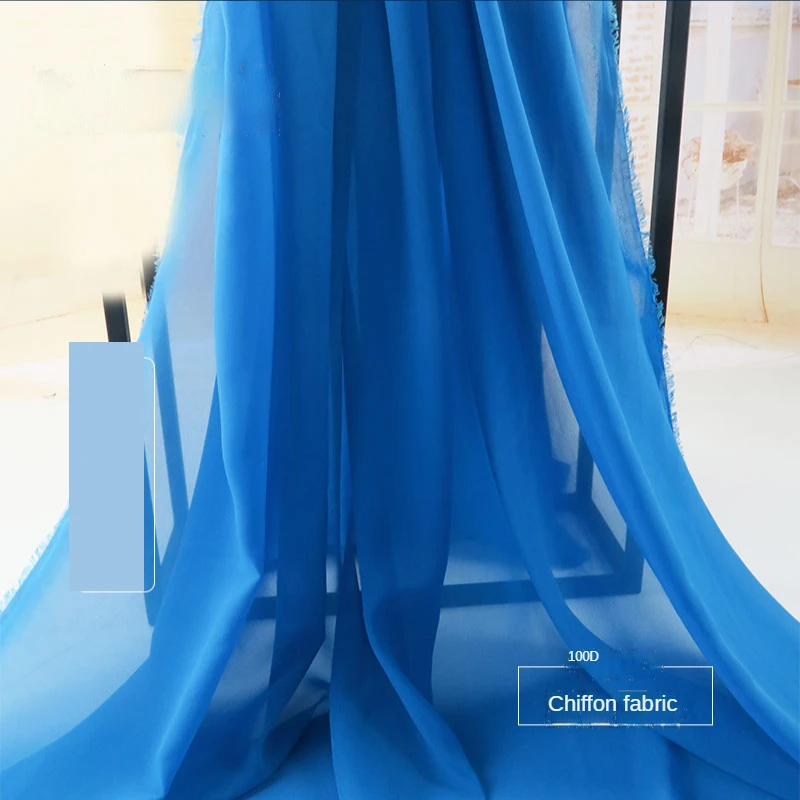100D Chiffon Fabric By The Meter for Sewing Skirts Lining Cloth Dresses Drape Summer Soft Smooth Single Layer Comfortable Plain
100D Chiffon Fabric By The Meter for Sewing Skirts Lining Cloth Dresses Drape Summer Soft Smooth Single Layer Comfortable Plain