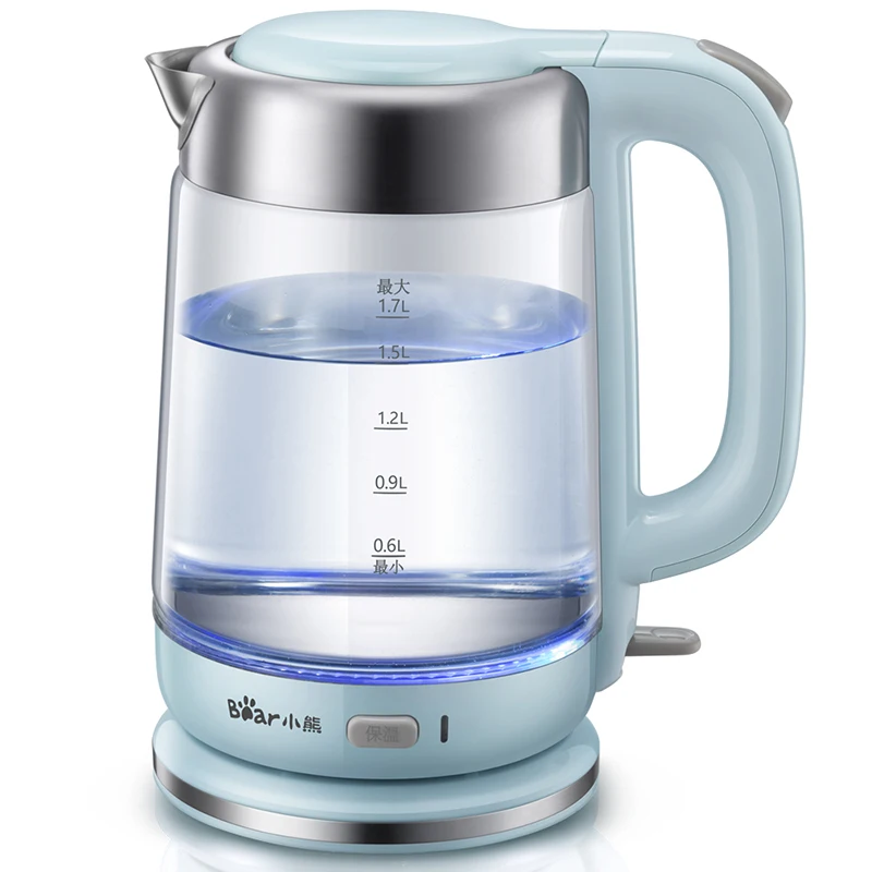 Modern Glass Transparent Blue Kettle Large Teapot Stainless Steel Bouilloire kitchen Kettle With Temperature Control EH50KE
Modern Glass Transparent Blue Kettle Large Teapot Stainless Steel Bouilloire kitchen Kettle With Temperature Control EH50KE