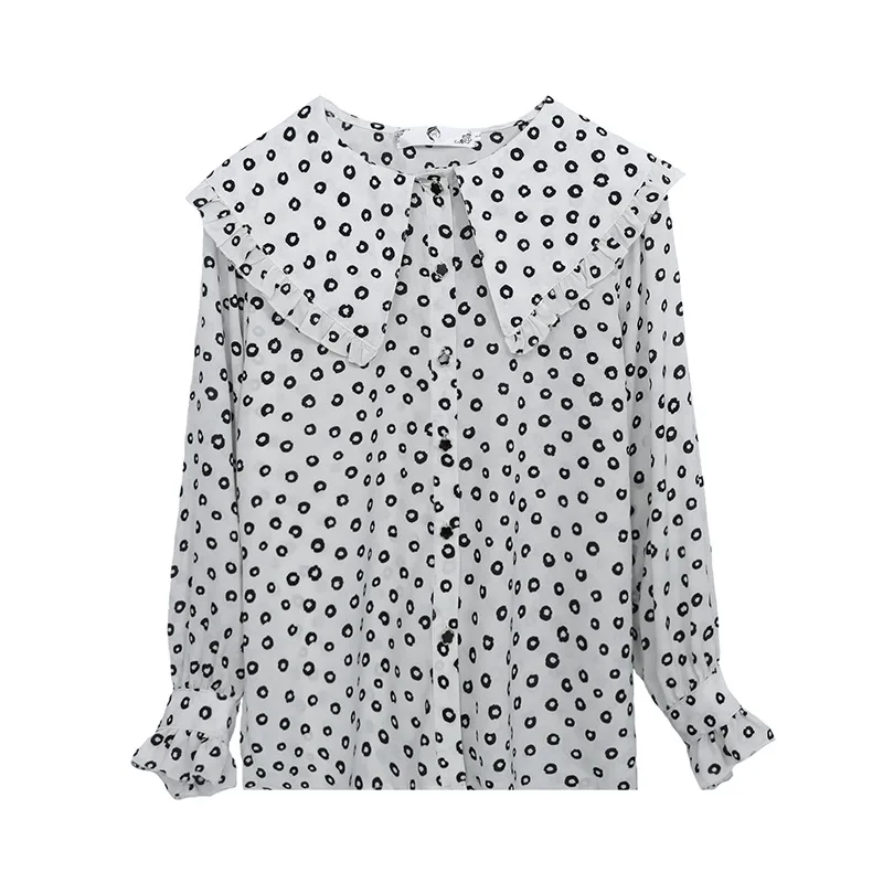 4XL Women Chiffon Blouses Full Sleeve Dot Print Plus Size Summer Spring New Peter Pan Collar Lady Oversized Shirts&Blouses 3XL
4XL Women Chiffon Blouses Full Sleeve Dot Print Plus Size Summer Spring New Peter Pan Collar Lady Oversized Shirts&Blouses 3XL