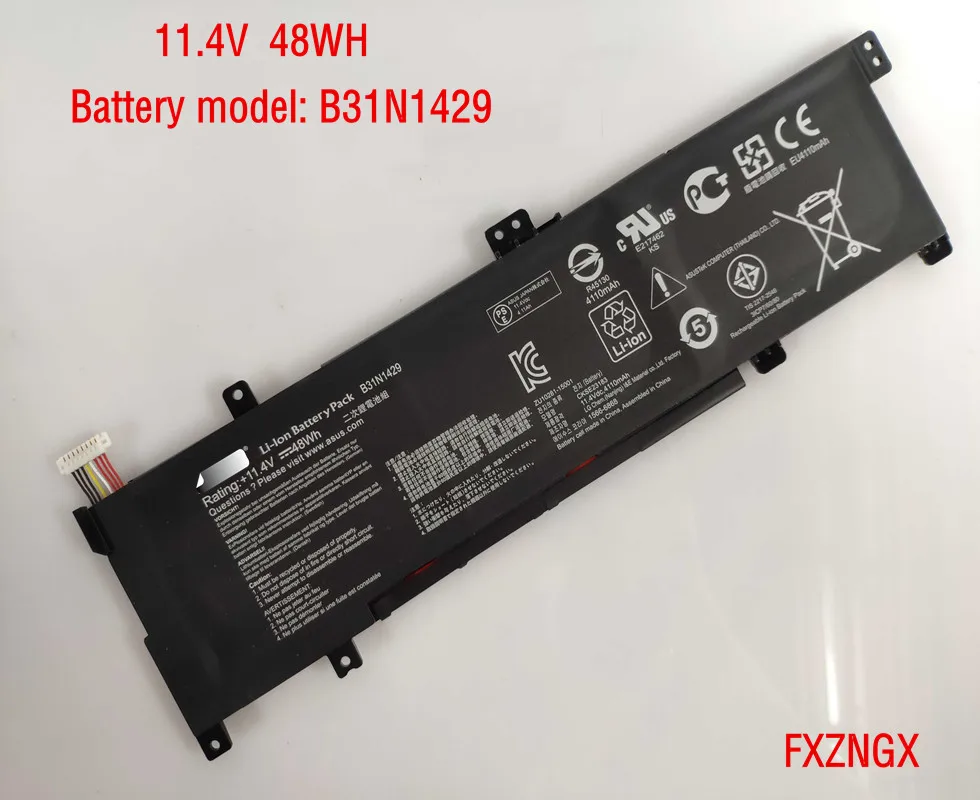 11.4V 48WH 4240MAH New B31N1429 Battery For ASUS A501L A501LX A501LB5200 K501U K501UX K501UB K501LB K501LX
11.4V 48WH 4240MAH New B31N1429 Battery For ASUS A501L A501LX A501LB5200 K501U K501UX K501UB K501LB K501LX