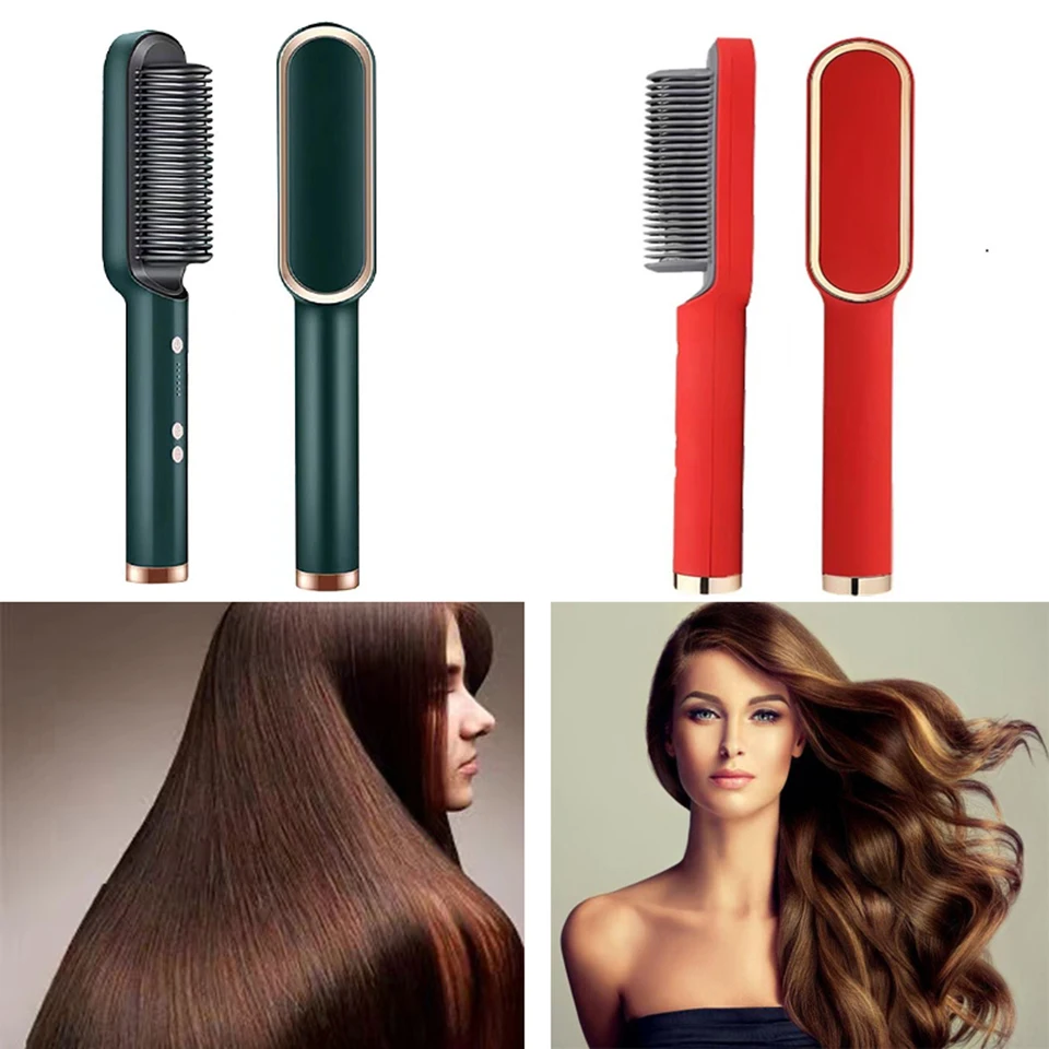 Professional Hair Straightener Tourmaline Ceramic Hair Curler Brush Hair Comb Straighteners Curling Hair Iron Hair Styler Tool
Professional Hair Straightener Tourmaline Ceramic Hair Curler Brush Hair Comb Straighteners Curling Hair Iron Hair Styler Tool