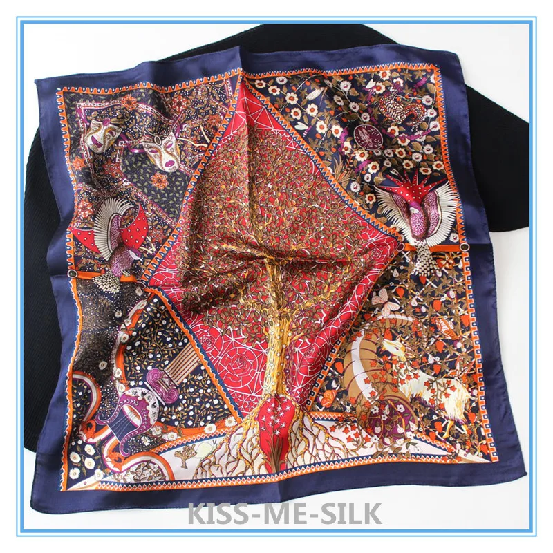 KMS small square scarf decoration small scarf headband hair band wrist wrap for women 53*53cm/15g 
KMS small square scarf decoration small scarf headband hair band wrist wrap for women 53*53cm/15g