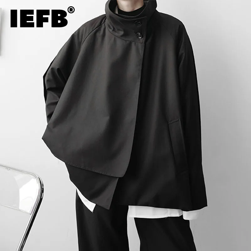 IEFB Men's Deconstruction Asymmetric Black Jacket Men's New Loose Stand Neck Single Breasted Oversized Coats Korean Chic Cloth
IEFB Men's Deconstruction Asymmetric Black Jacket Men's New Loose Stand Neck Single Breasted Oversized Coats Korean Chic Cloth