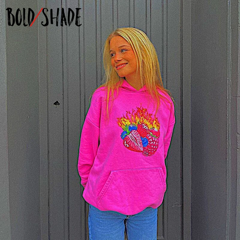 Bold Shade 2000s Aesthetic Streetwear Hoodies Graphic Pring Long Sleeve Indie Hooded Tops Women Y2K Slim Pink Hoodies Spring New 
Bold Shade 2000s Aesthetic Streetwear Hoodies Graphic Pring Long Sleeve Indie Hooded Tops Women Y2K Slim Pink Hoodies Spring New