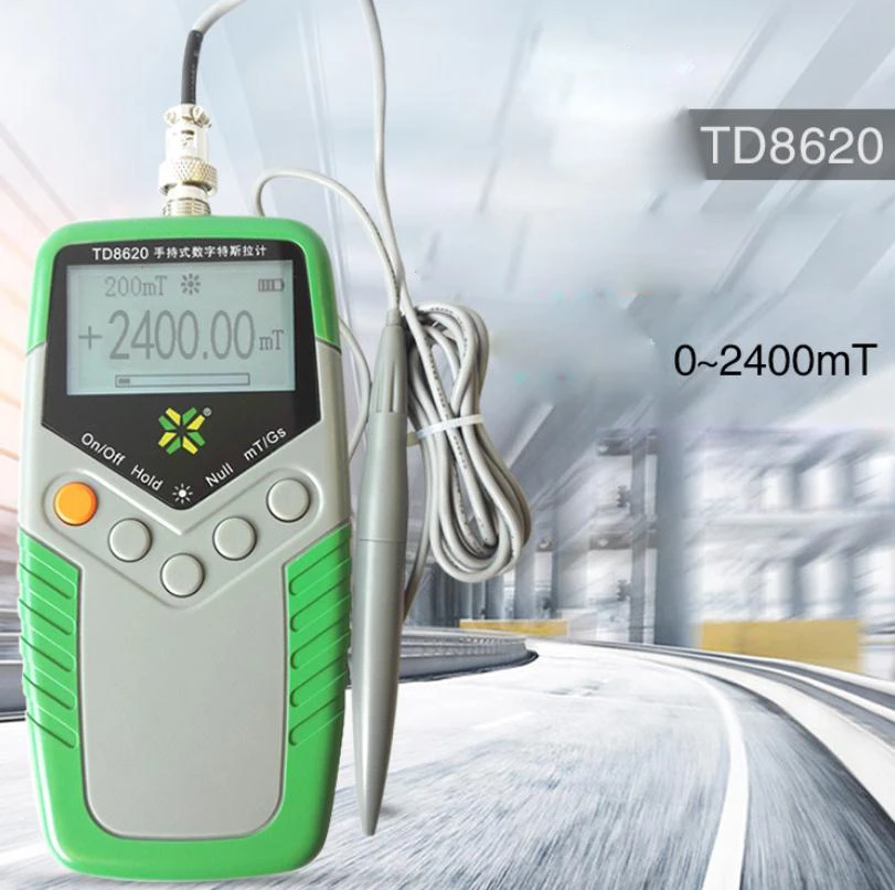 2% Permanent Magnet Gauss Meter TD8620 Handheld Digital Tesla Meter Magnetic Flux Meter Surface Magnetic Field Test
2% Permanent Magnet Gauss Meter TD8620 Handheld Digital Tesla Meter Magnetic Flux Meter Surface Magnetic Field Test
