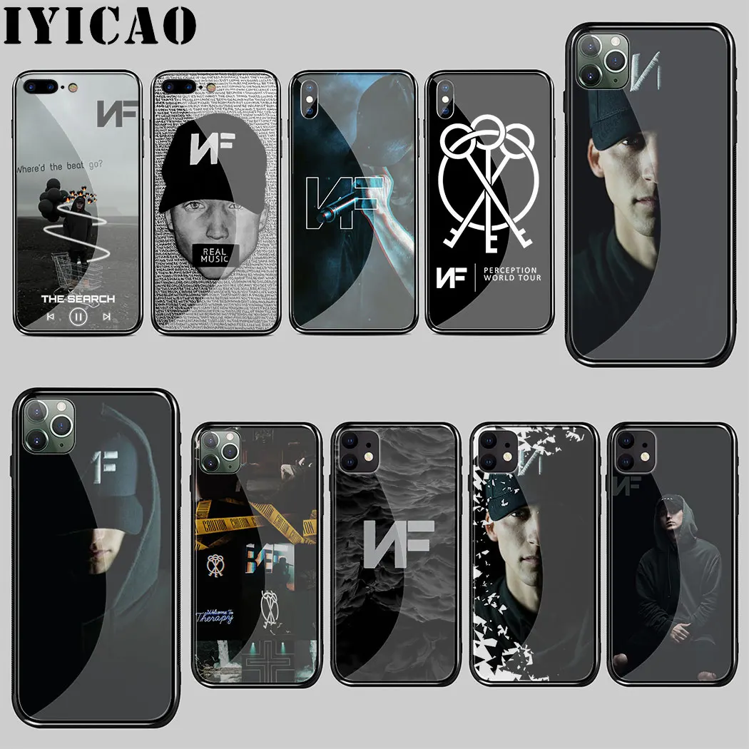 NF Rapper закаленное стекло чехол для iPhone 5 5S SE 6 6S 7 8 Plus 11 Pro X XR XS Max Pro|Бамперы| |