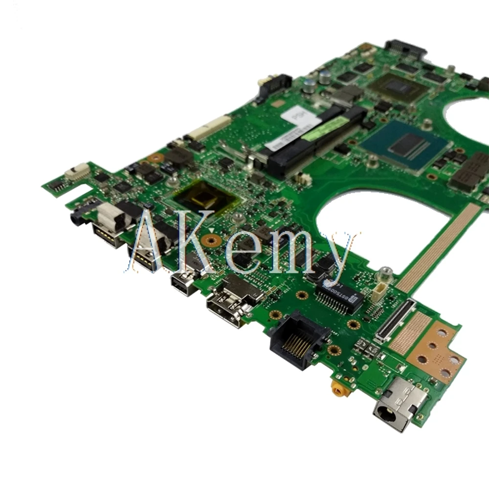AKEMY N550JX Laptop Motherboard For Asus N550jv N550JK N550J N550JX Mainboard 100% test Ok I7-4720HQ GTX950M
AKEMY N550JX Laptop Motherboard For Asus N550jv N550JK N550J N550JX Mainboard 100% test Ok I7-4720HQ GTX950M