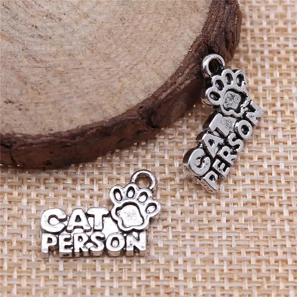 Handmade Pendants For Jewelry Accessories 20pcs Cat Person Paws Charms 18x13mm Antique Silver Plated
Handmade Pendants For Jewelry Accessories 20pcs Cat Person Paws Charms 18x13mm Antique Silver Plated