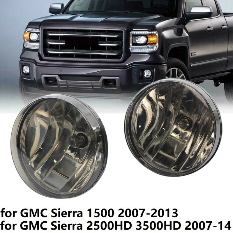 Pair Fog Light Lamp with Halogen Bulbs for GMC Sierra 1500 2500HD 3500HD 2007-2014 GM2592161 GM2593161 Smoke
Pair Fog Light Lamp with Halogen Bulbs for GMC Sierra 1500 2500HD 3500HD 2007-2014 GM2592161 GM2593161 Smoke
