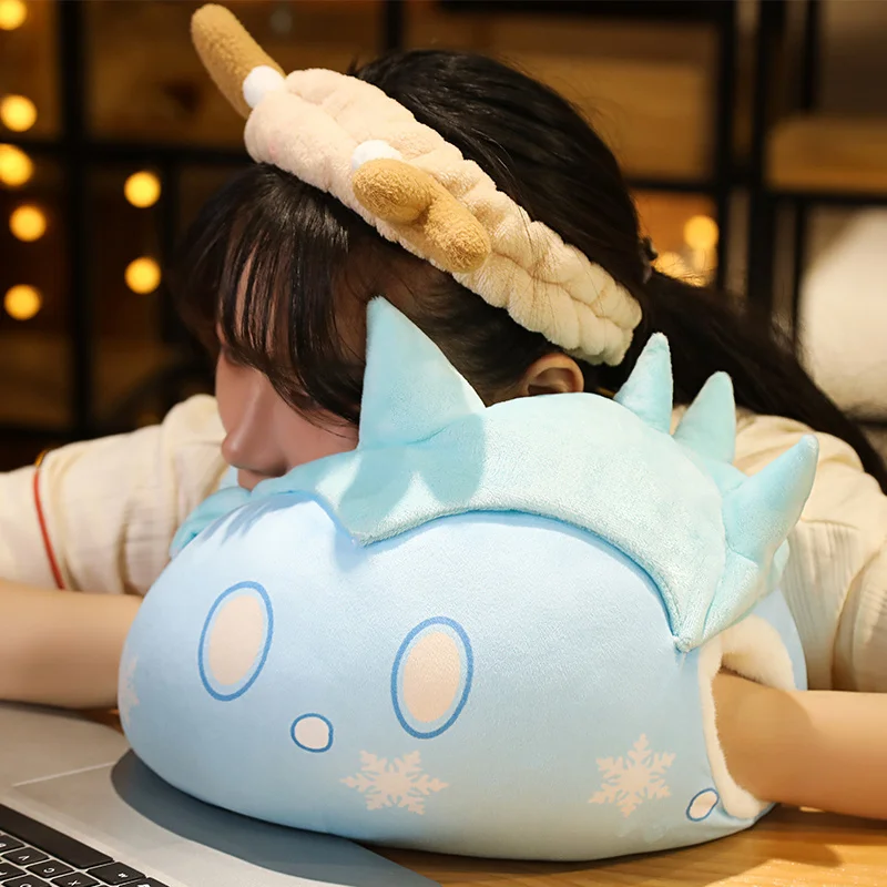 

35/45cm Cartoon Hot Game Genshin Impact Plush Pillow Slime Plushie Gifts for Kids 7 Styles Genshin Impact Elemental Warm Hand