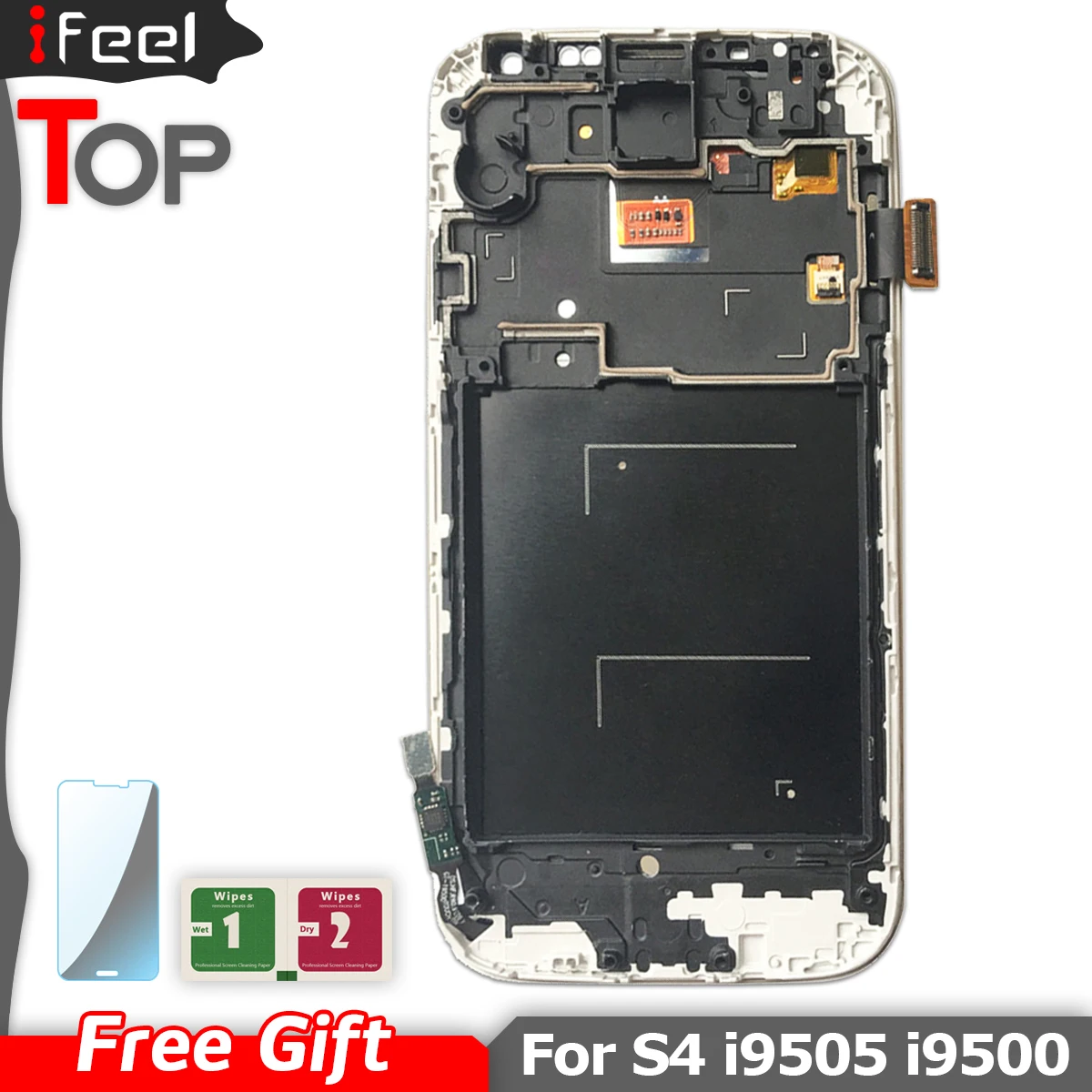 Сменный сенсорный ЖК экран с рамкой для SAMSUNG Galaxy S4 i9500 i9505 i9506|Экраны мобильных