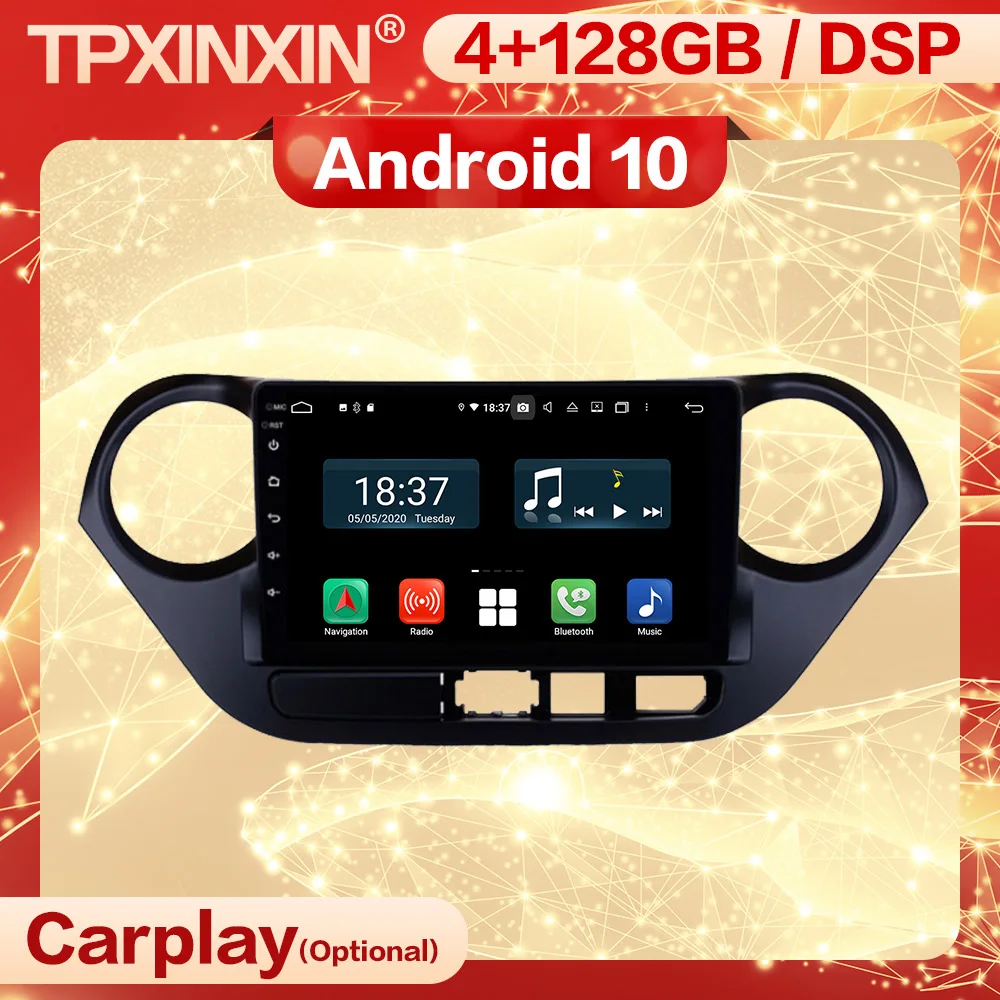 Мультимедийный стереоприемник Carplay для Hyundai Grand I10, 128, 2018, 4 + 2019 ГГц, 2 Din, Android 10 экран
Мультимедийный стереоприемник Carplay для Hyundai Grand I10, 128, 2018, 4 + 2019 ГГц, 2 Din, Android 10 экран
