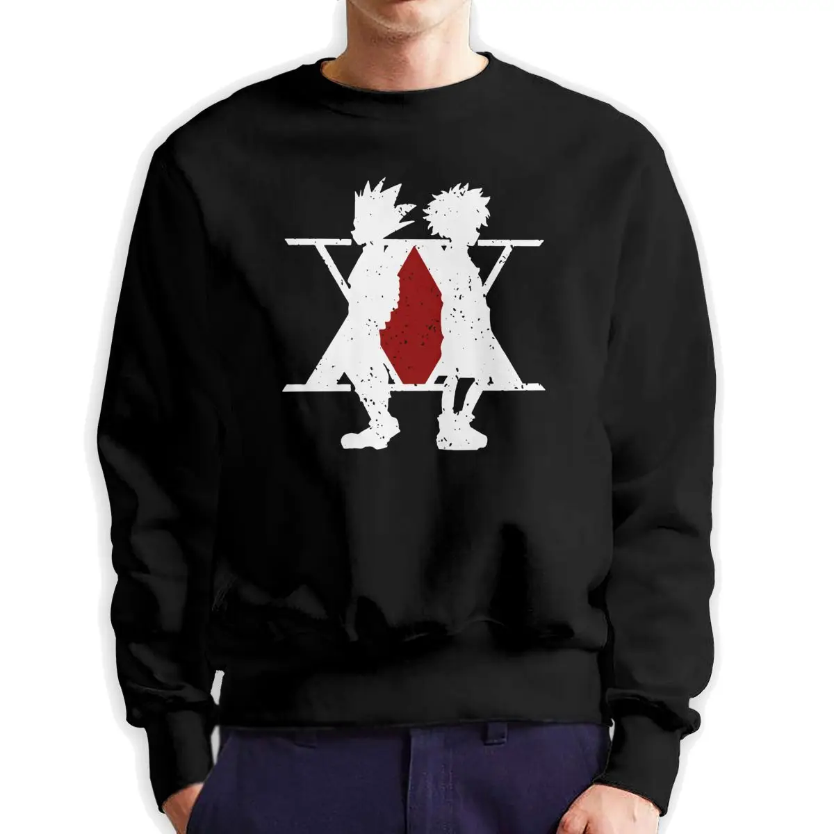 Men Hunter Duo Anime Sweatshirts Awesome Pullovers 100% Cotton Hunter X Hunter Hoodies Printed Tops
Men Hunter Duo Anime Sweatshirts Awesome Pullovers 100% Cotton Hunter X Hunter Hoodies Printed Tops
