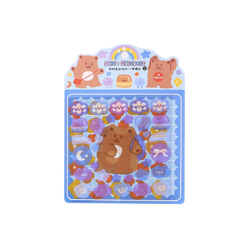 4 Sheets Rainbow Cute Bear PET Stickers Hand Account Decoration Scrapbooking Diary Album Kawaii Stationary School Supplies
4 Sheets Rainbow Cute Bear PET Stickers Hand Account Decoration Scrapbooking Diary Album Kawaii Stationary School Supplies